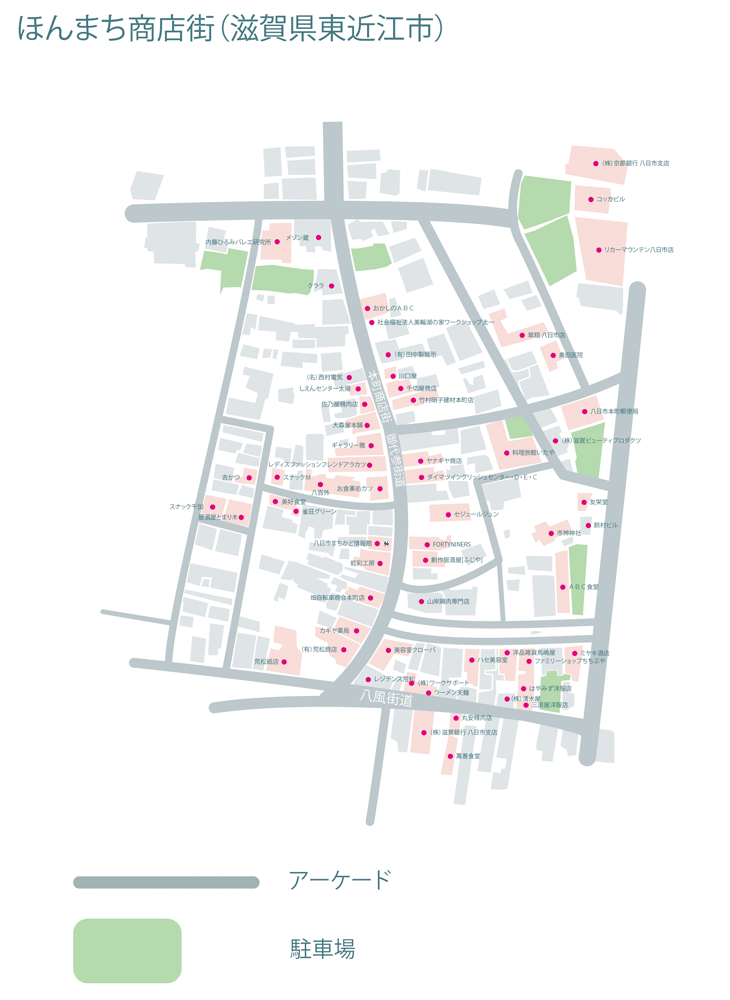 本町商店街マップ